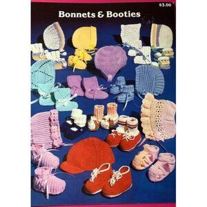 Bonnets & Booties Knit & Crochet Design Pattern Book